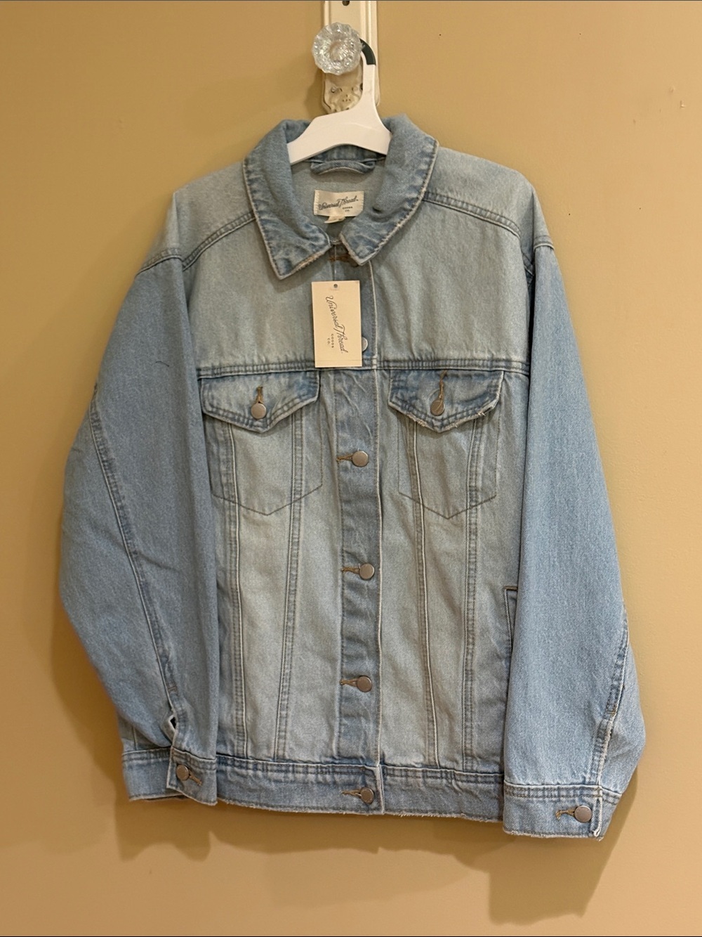 Light Blue Oversized Denim Jacket size medium by Universal Thread